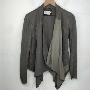 Anthropologie saturday sunday washed green open draped cardigan size small